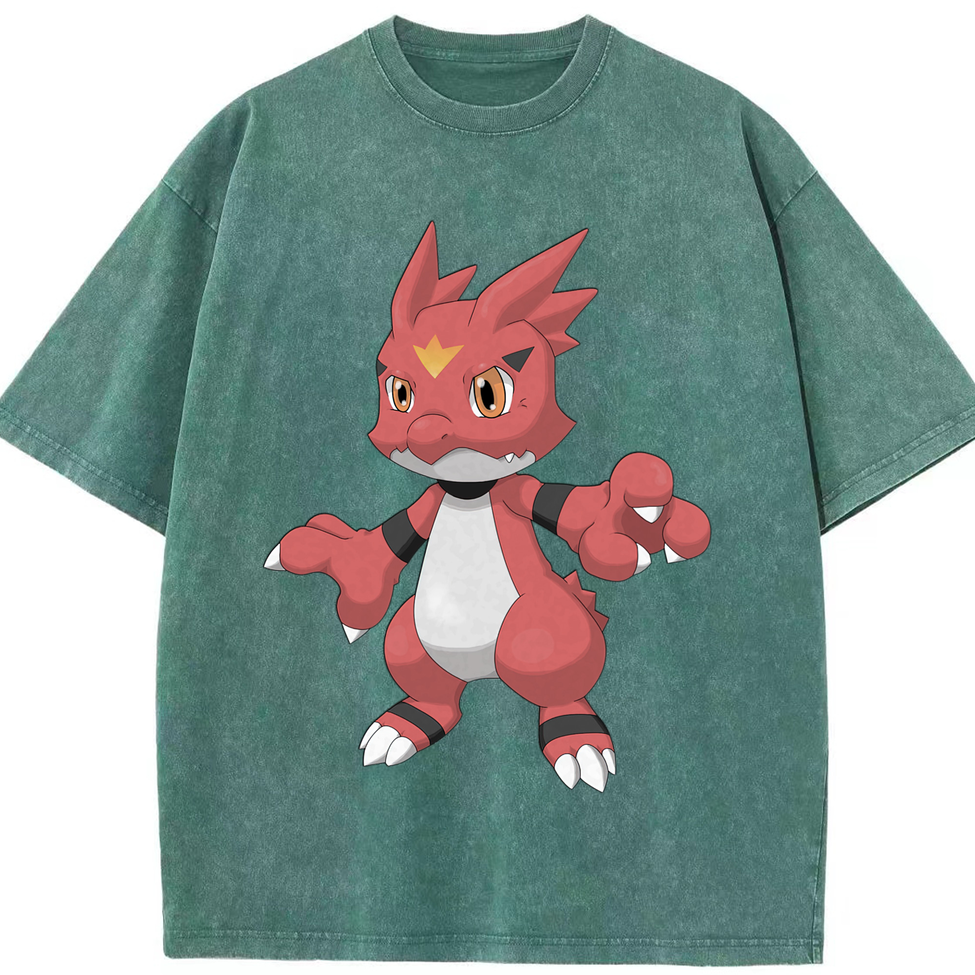 （画像用） Digimon デジタルモンスター/デジモン 綿100% ヴィンテージ風 半袖Tシャツ（フロントプリント）